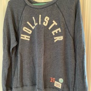 Hollister Crewneck Sweatshirt- Blue, Size XL